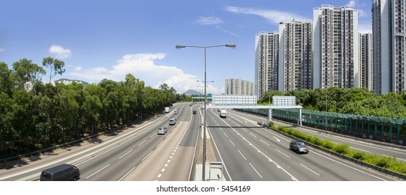 Highway Panoramic At Hong Kong China