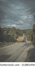 A Highway In A Protected Forest Area, Located In The Kapuas Hulu District, West Kalimantan, Indonesia.