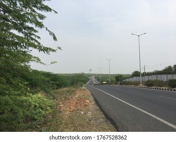 Highway road with blue sky background picture.