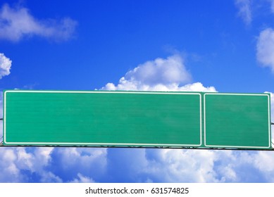 Empty Highway Sign Board Design Set Stock Illustration 1927471463