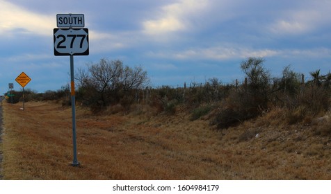 Highway Sign: U.S. Hwy 277 South, Del Rio, TX/USA (Jan. 2, 2020)