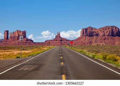 Highway US 163 In Utah AKA The Place Where Forrest Gump Stopped Running