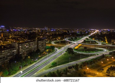 Highway In Zagreb At Night