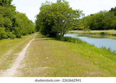 Hike and Bike trail along bayou at George Bush Park