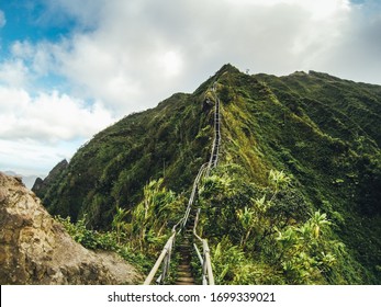 Wanderwege zum Himmel, Haiku Treppen, Hawaii, Oahu, USA