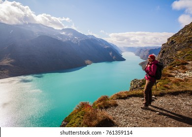 A Hiker In Jotunheimen, Norway