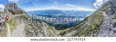 Similar – Image, Stock Photo alpine panorama