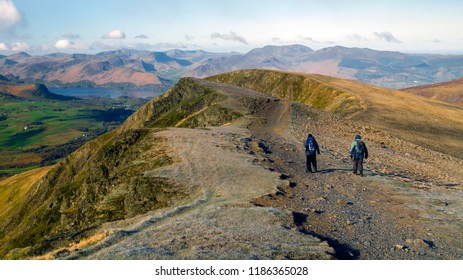 Hikers On Blencathra, Lake Distict