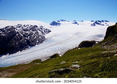 Hiking Along Exit Glacier To The Harding Ice Field