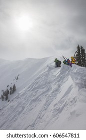 Hiking Up The Aspen Highlands Bowl