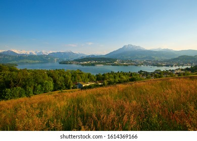 Hiking in the Dietschiberg canton Lucerne Switzerland - Shutterstock ID 1614369166