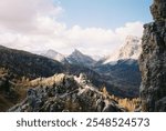 Hiking in the Dolomites in the fall season on my Leica mine with kodak gold 200