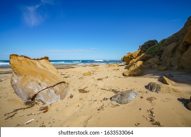 Hiking The Great Ocean Walk On Wreck Beach, Victoria In Australia