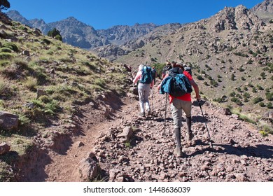 Hiking In High Atlas Mountains In Morocco