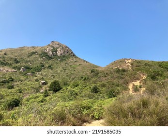 Hiking At Lo Fu Tau Country Trail In Summer, Discovery Bay, Hong Kong