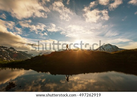 Similar – Image, Stock Photo Rocky mountain in the water, Ko Rang Nok, Ao Phra Nang Beach, Ao