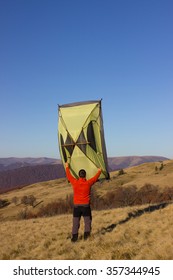 Hiking in the mountains.