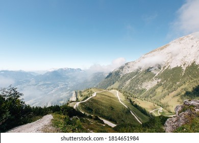 Hiking In The National Park Berchtesgaden To The Jenner Mountain In Bavaria