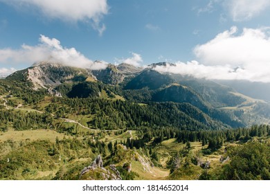 Hiking In The National Park Berchtesgaden To The Jenner Mountain In Bavaria