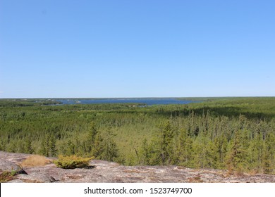 Hiking In Nopiming Provincial Park, Manitoba.