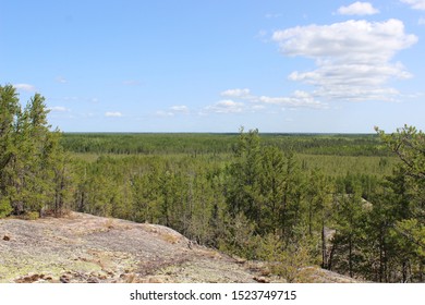 Hiking In Nopiming Provincial Park, Manitoba.