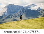 Hiking on Dolomites in Alta Badia