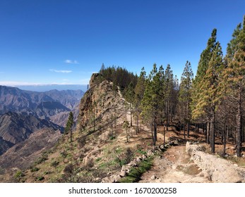 Hiking Path Around Artenara On Gran Canaria