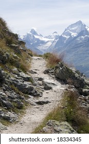 Hiking Path In The Mountains