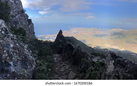 Hiking Path In Tamadaba Natural Park On Gran Canaria