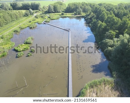 Similar – Image, Stock Photo Pier of the trough bridge of the Elbe-Havel-Canal over the Elbe near Hohenwarthe / Magdeburg