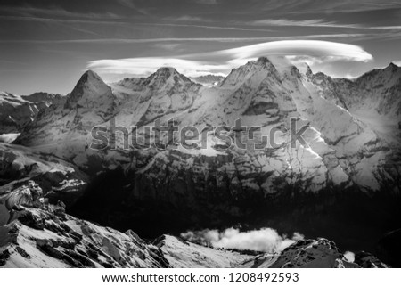 Similar – Image, Stock Photo Eiger, monk, virgin