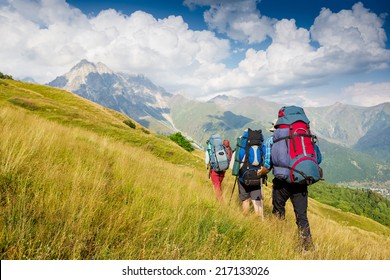 Hiking team. travel sport lifestyle concept