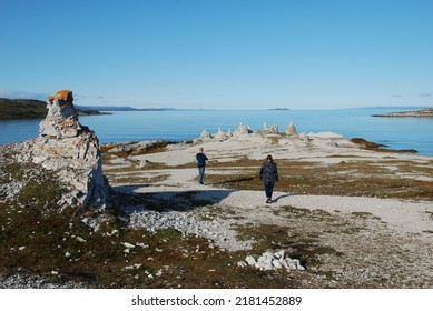 Hiking Through Beautiful And Wild Nature By Indre Billefjord To The Trolls Of Trollholmsund, Finnmark, Norway 