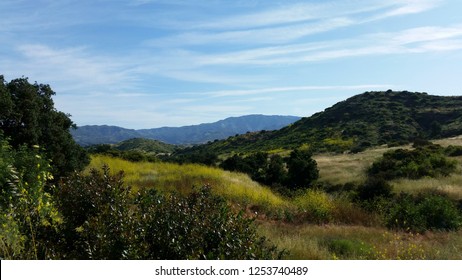 Hiking Through The Scenic Hills Of Irvine Open Ranch Space During Spring.