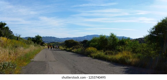 Hiking Through The Scenic Hills Of Irvine Open Ranch Space During Spring.