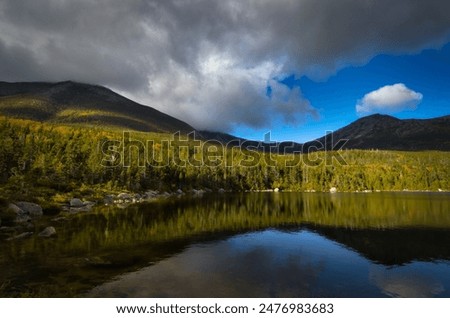 Hiking through the wilderness of Baxter State Park, Maine