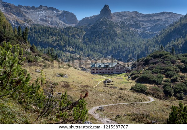 Hiking Towards Near Funtensee Bavarian Alps Stock Photo Edit Now