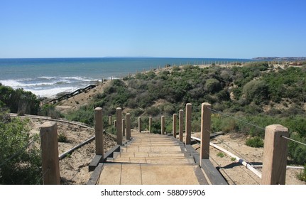 Hiking Trail Along The Coast, Orange County, CA