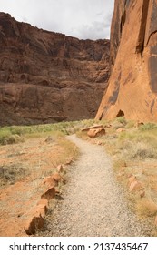 A Hiking Trail In The Glen Canyon National Recreation Area