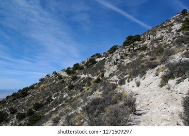 Hiking Trail: Go Uphill To Guadalupe Peak / Texas