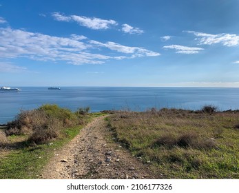 Hiking Trail In The Hill, No People, Natural Colors