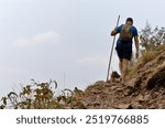 Hiking trail at Napoleon Island, Lake Kivu.