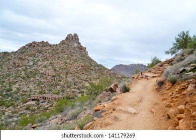 Hiking Trail On Pinnacle Peak Mountain In Scottsdale, Arizona 