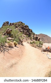 Hiking Trail On Pinnacle Peak Mountain In Scottsdale, Arizona 