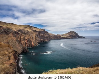 Hiking trail on Ponta de Sao Lourenco peninsula. Madeira, Portugal.