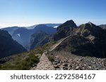 Hiking trail over the clouds