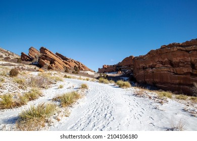 Hiking Trail At Red Rocks Park In Denver, Colorado