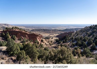 Hiking Trail At Red Rocks Park In Denver, Colorado