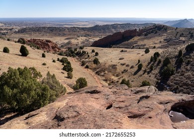 Hiking Trail At Red Rocks Park In Denver, Colorado