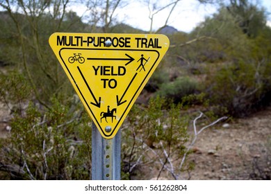 Hiking Trail Sign Desert Sign